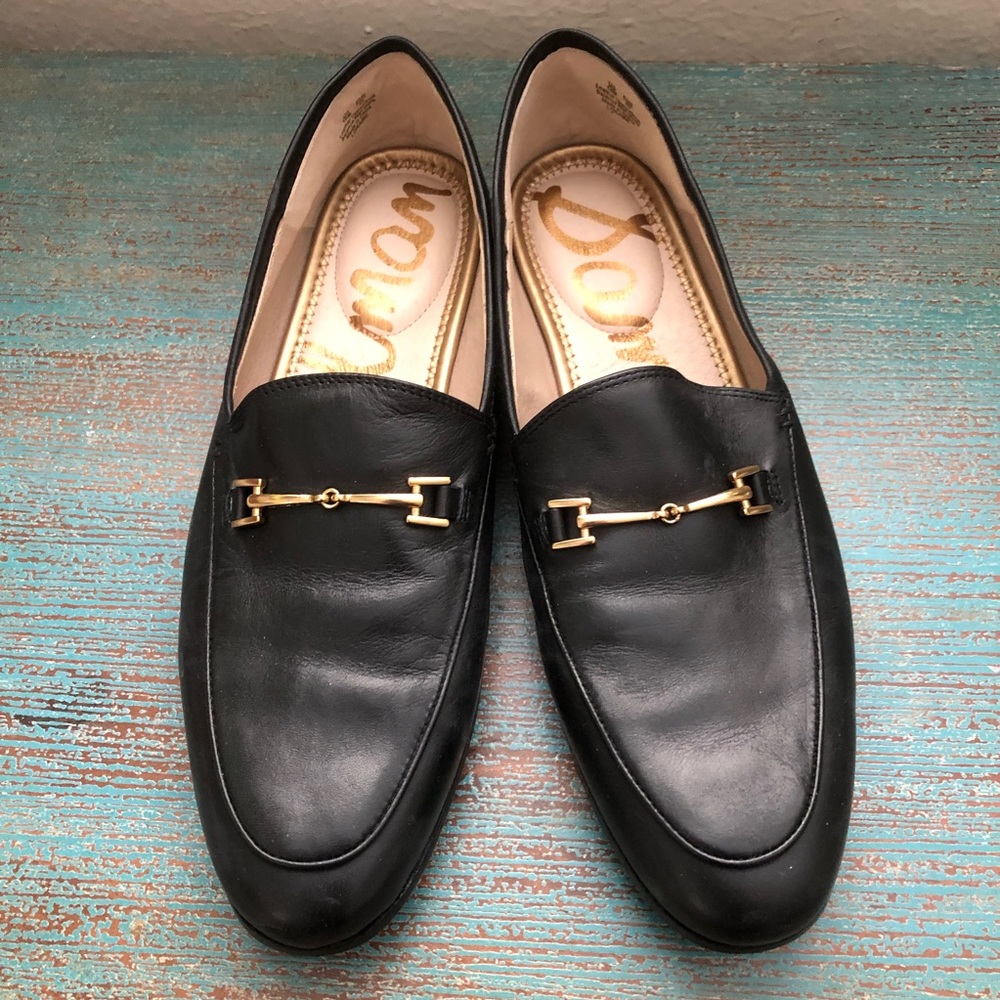Sam Edelman Loraine Loafers, Black Leather, 10